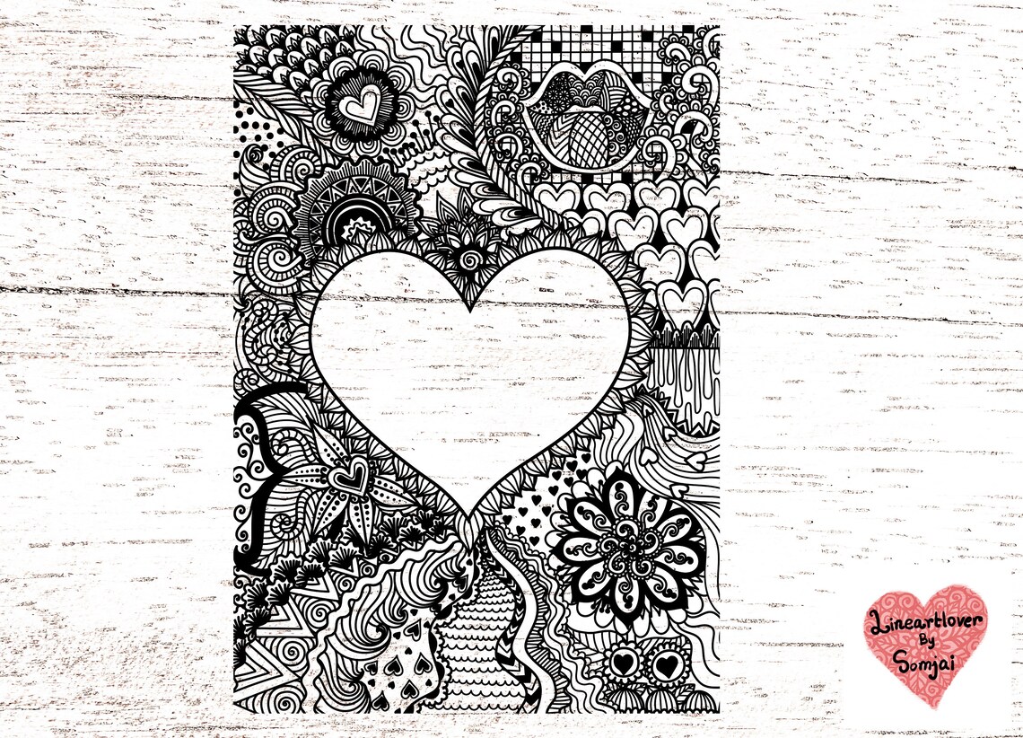 Heart Svg / Heart Mandala Svg / Zentangle Svg / Mandala Svg / Flower ...