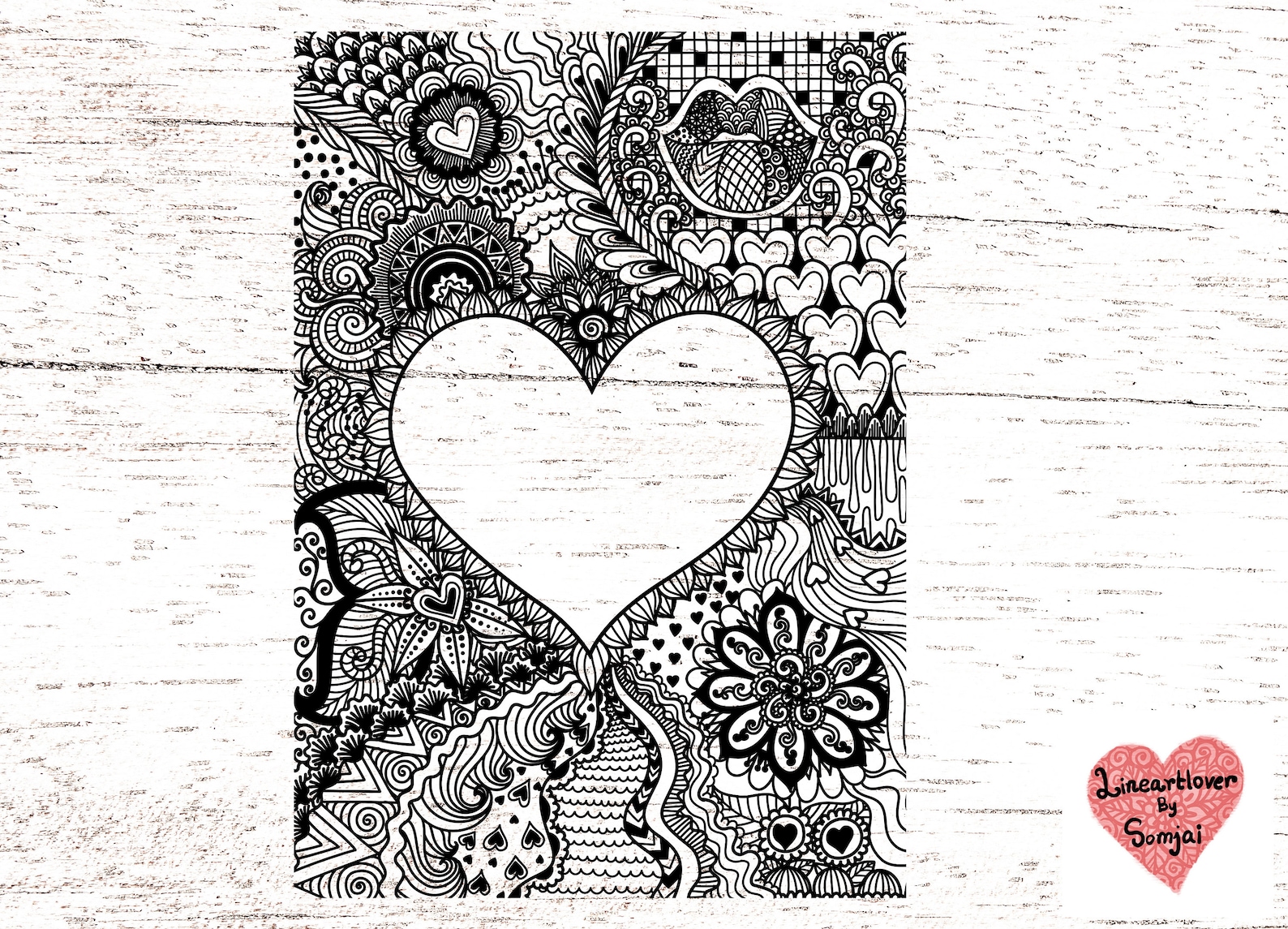 Heart Svg / Heart Mandala Svg / Zentangle Svg / Mandala Svg / Flower ...