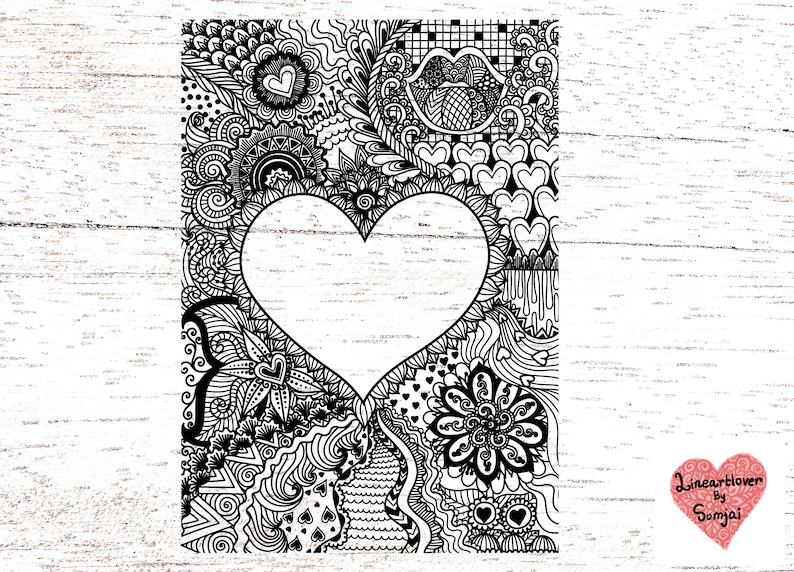 Heart Svg / Heart Mandala Svg / Zentangle Svg / Mandala Svg / Flower ...