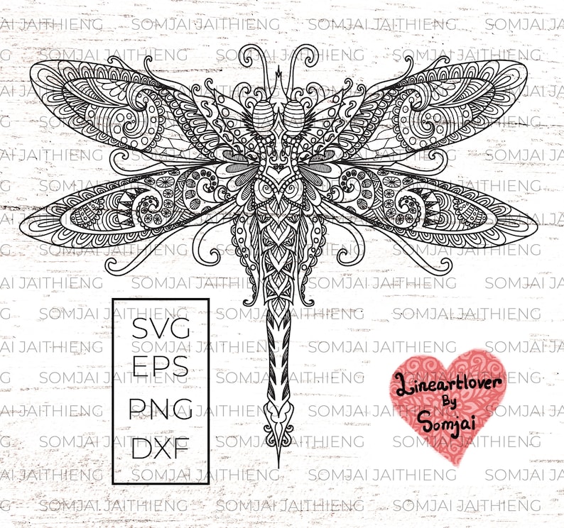 Download Two style of dragonfly svg Zentangle dragonfly svg Boho | Etsy