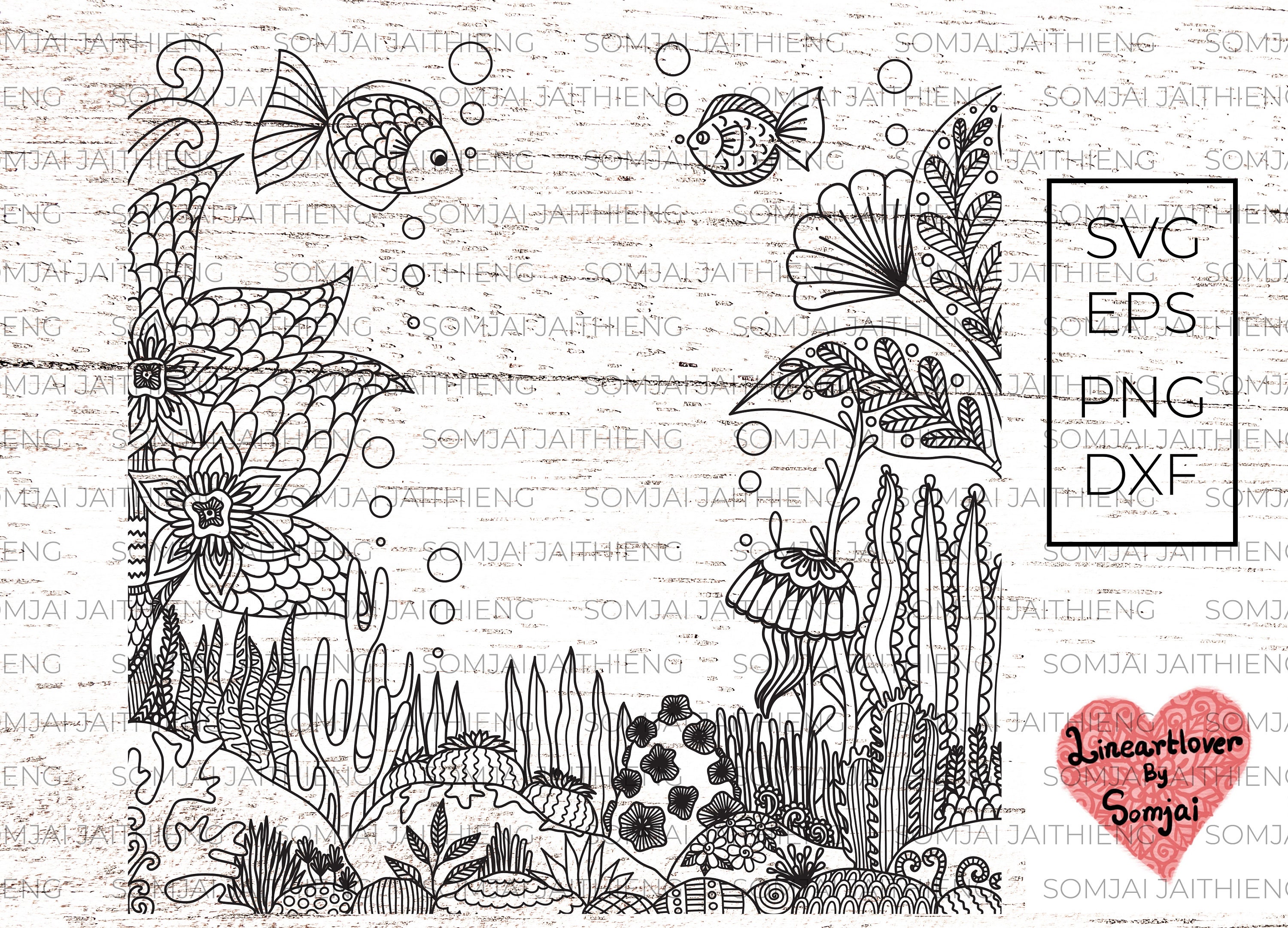 Corals frame svg / zentangle svg / mandala svg / coral reef Etsy