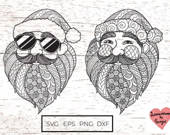 Jultomten i juli svg/Jultomten svg/Jultomten svg/Zentangle Svg/Mandala Svg/Svg-filer för Cricut/Silhouette-filer 0191