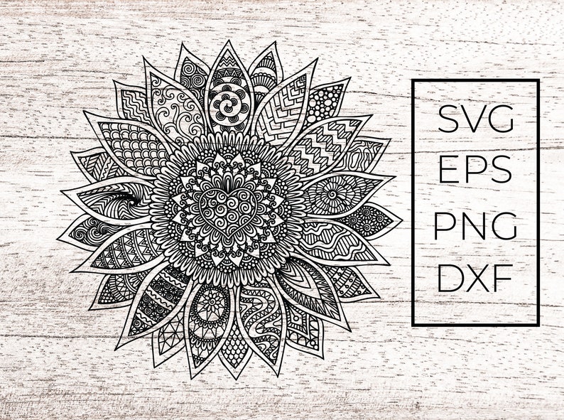 Free Free Sunflower Mandala Svg Free 23 SVG PNG EPS DXF File