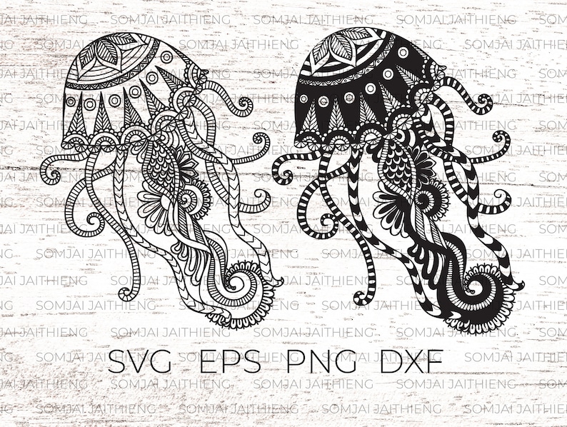 Download Jellyfish svg Jellyfish zentangle svg zentangle svg ...