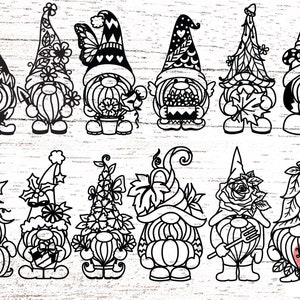 Gnome svg, fall gnome svg, pumpkin gnome svg, garden gnome svg, autumn gnome svg files for cricut or glowforge  0055