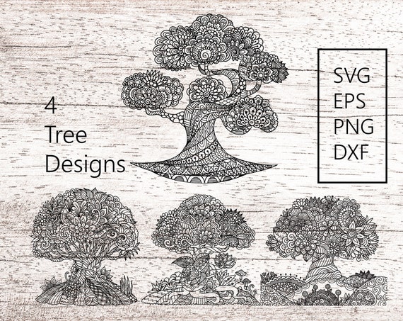 Download Tree Svg / Zentangle Svg / Mandala Svg / Flowers Svg / Svg ...
