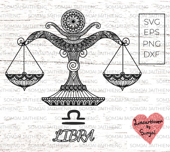 Download Libra Svg Zodiac Svg Zentangle Svg Mandala Svg Libra Etsy
