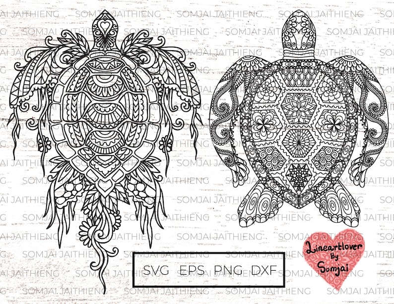 Download 3 styles Turtle svg zentangle turtle svg Animal svg | Etsy