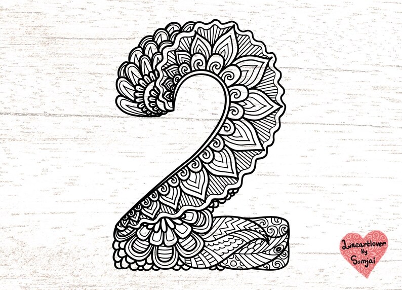 Mandala Numbers 1 to 0 Svg, Zentangle Numbers Svg, Mandala Zero to Nine ...