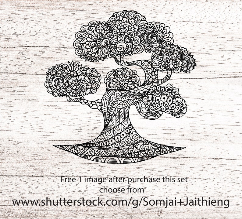 Download Tree Svg / Zentangle Svg / Mandala Svg / Flowers Svg / Svg ...