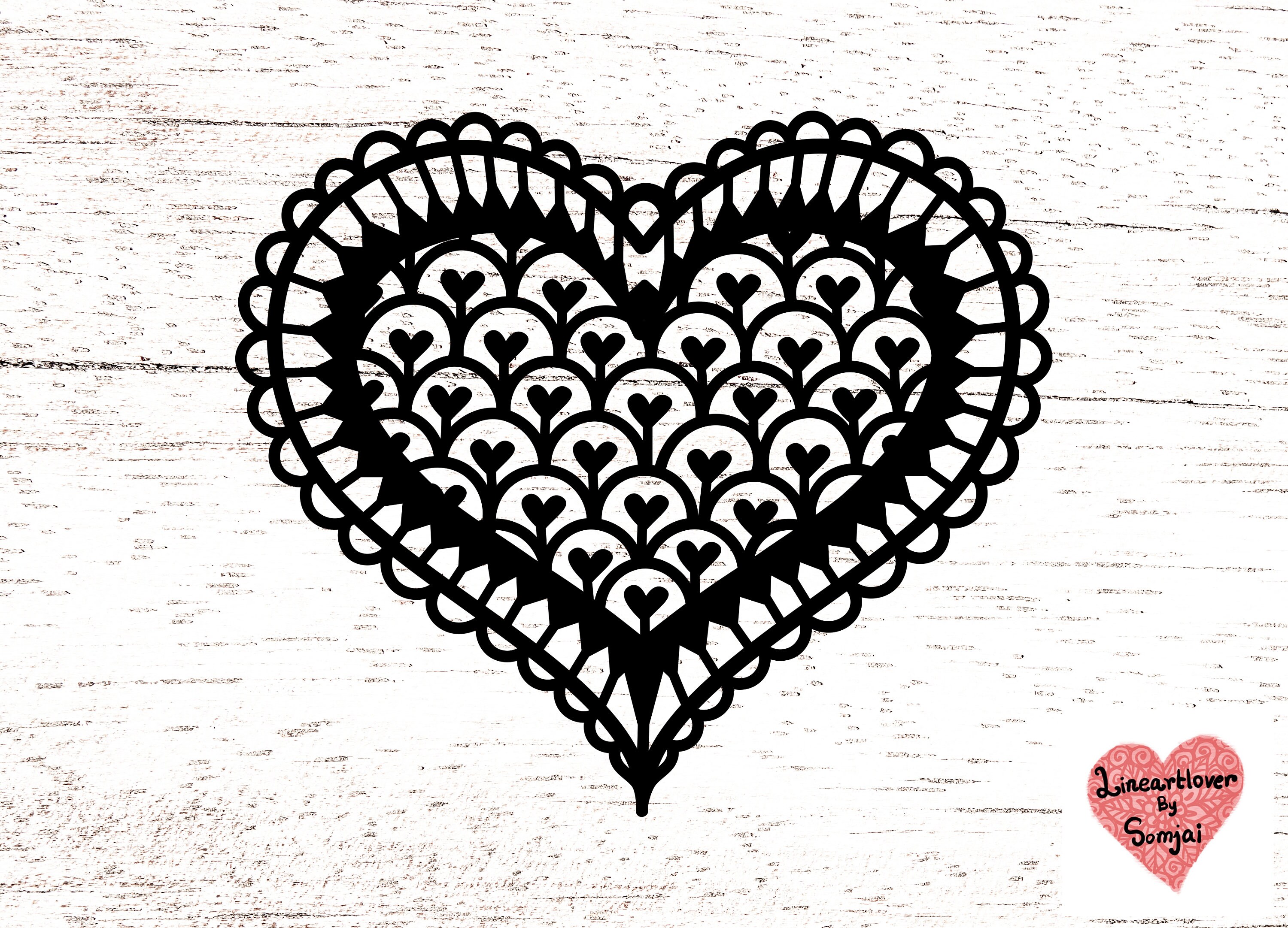 9 Styles of Heart Svg, Heart Svg, Heart Zentangle Svg, Heart Mandala ...