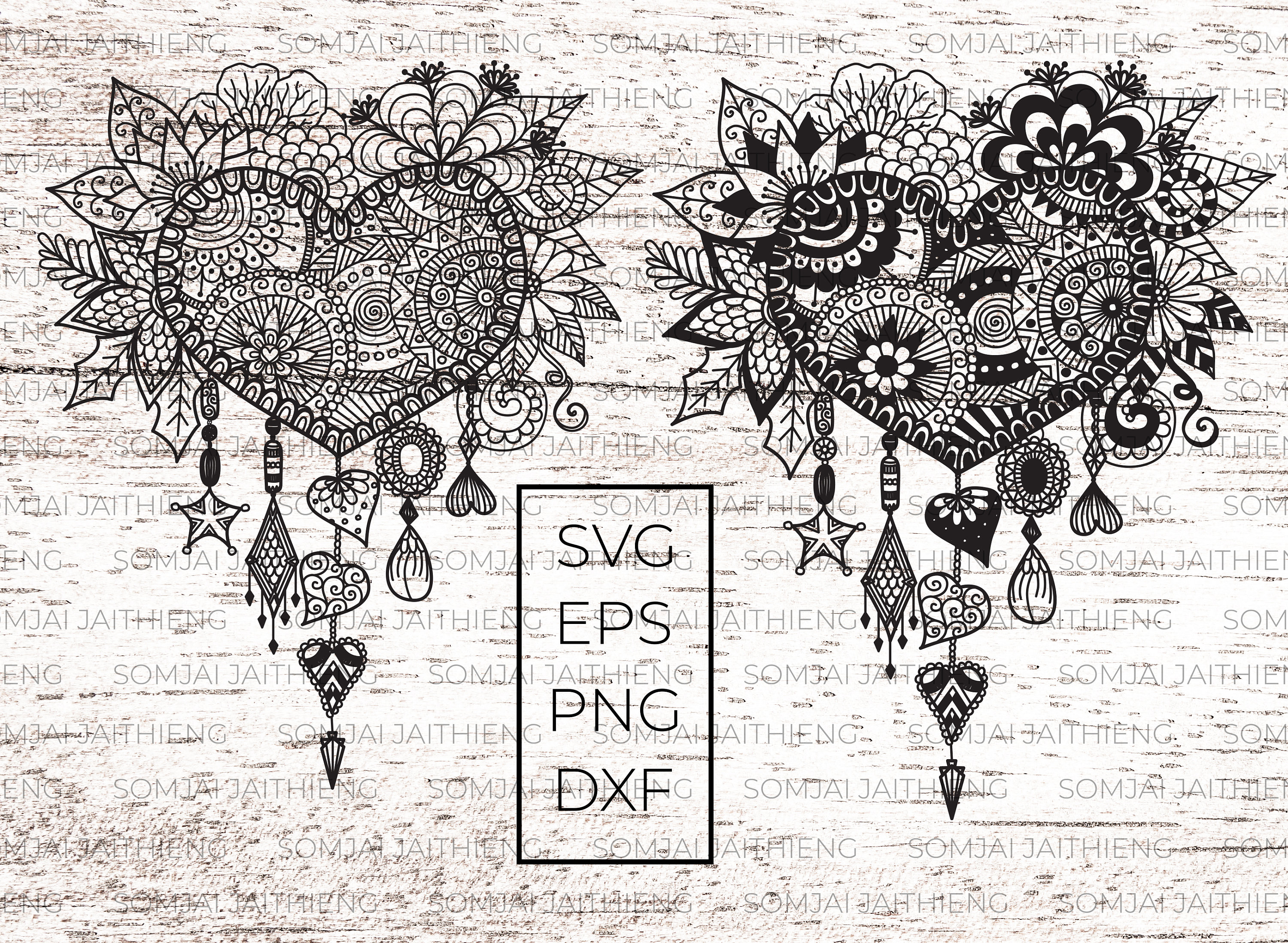 Free Free 168 Heart Dream Catcher Mandala Svg SVG PNG EPS DXF File