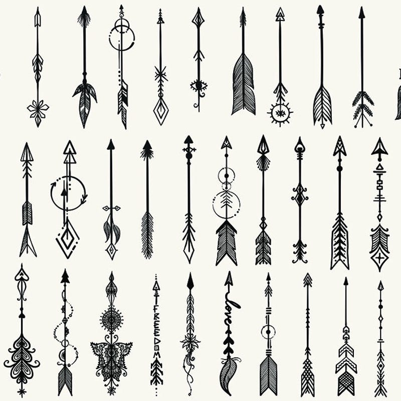 Arrow Tattoo - Etsy