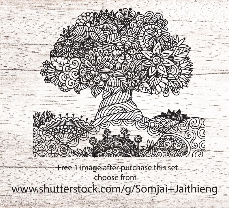 Download Tree Svg / Zentangle Svg / Mandala Svg / Flowers Svg / Svg ...