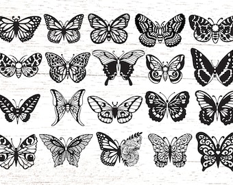 Butterfly Svg bundle, Butterflies Papercut Template,Butterfly laser cut, floral butterfly svg files for cricut or glowforge  0181