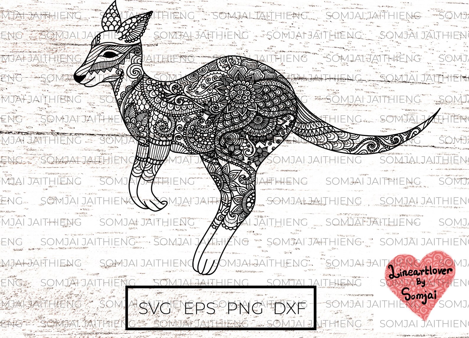 Download Jumping kangaroo Svg / zentangle kangaroo svg / zentangle ...