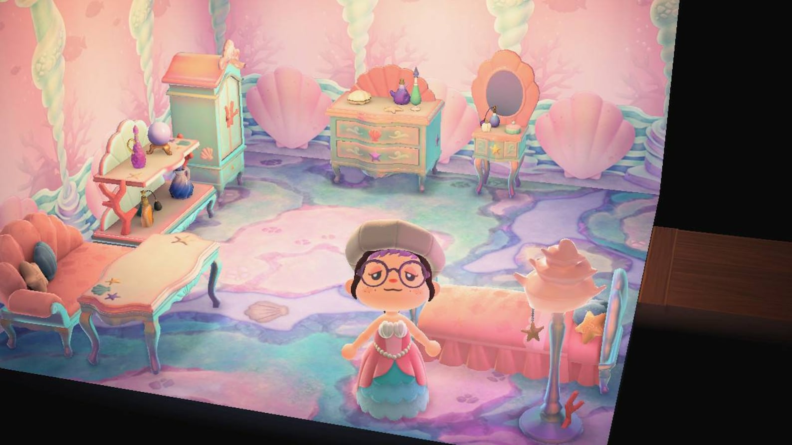 Mermaid furniture animal crossing new horizons Etsy