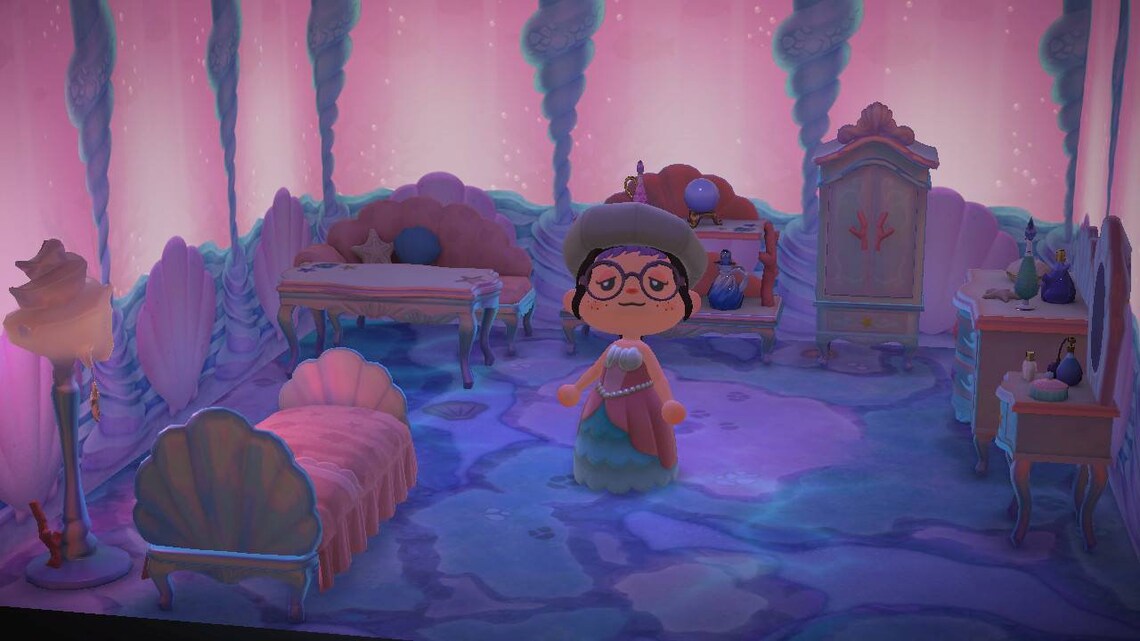 Mermaid furniture animal crossing new horizons Etsy