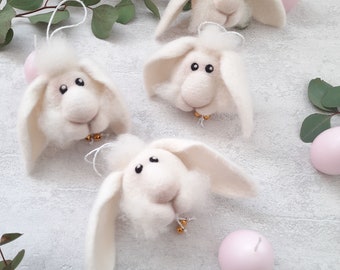 Easter Bunny, needle felted rabbit, easter decorations, spring home decor