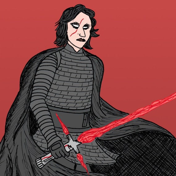 STAR WARS; THE LAST JEDI Movie PHOTO Print POSTER Art Kylo Ren Adam Driver 032