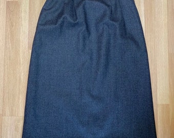 80’s Wool Midi Pencil Skirt