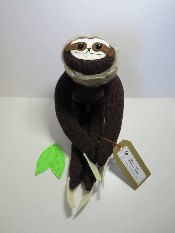 sock sloth plushie