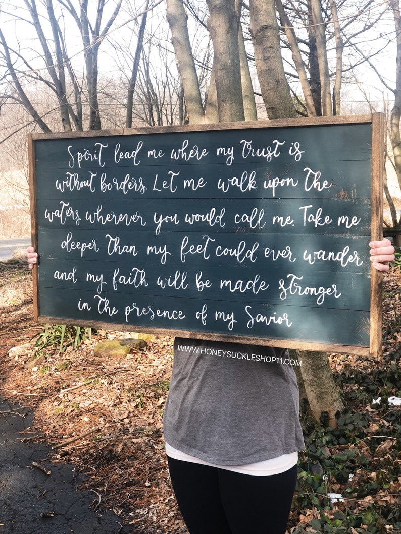 Spirit Lead Me Where My Trust Is Without Borders Lyrics