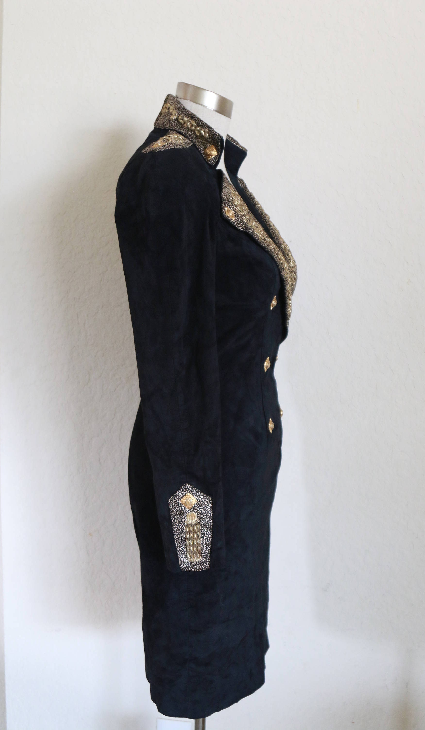 Vintage Michael Hoban North Beach Leather Dress