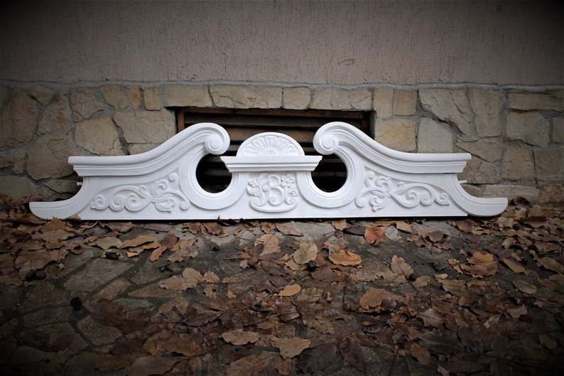 Pediment Swan S Neck Style Entrance Door Art Front Door Exterior Door Woodcarving House Facade