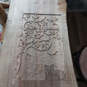 Anniversary album,Woodcarving,Hand made,