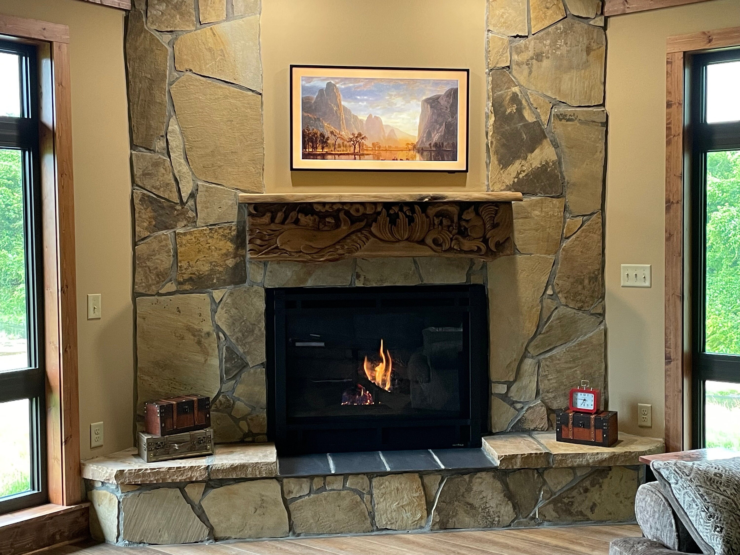 Wooden Mantel Shelf, Fireplace Mantel, Wood Carving Art,hand Carved