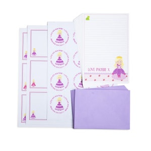 Personalised Princess Writing Set