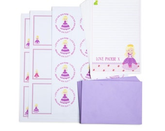 Personalised Princess Writing Set