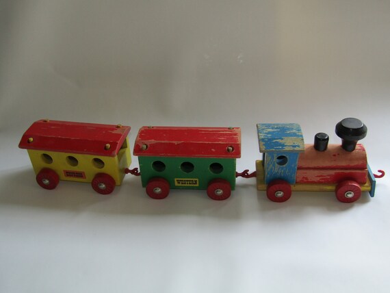 heros wooden train set