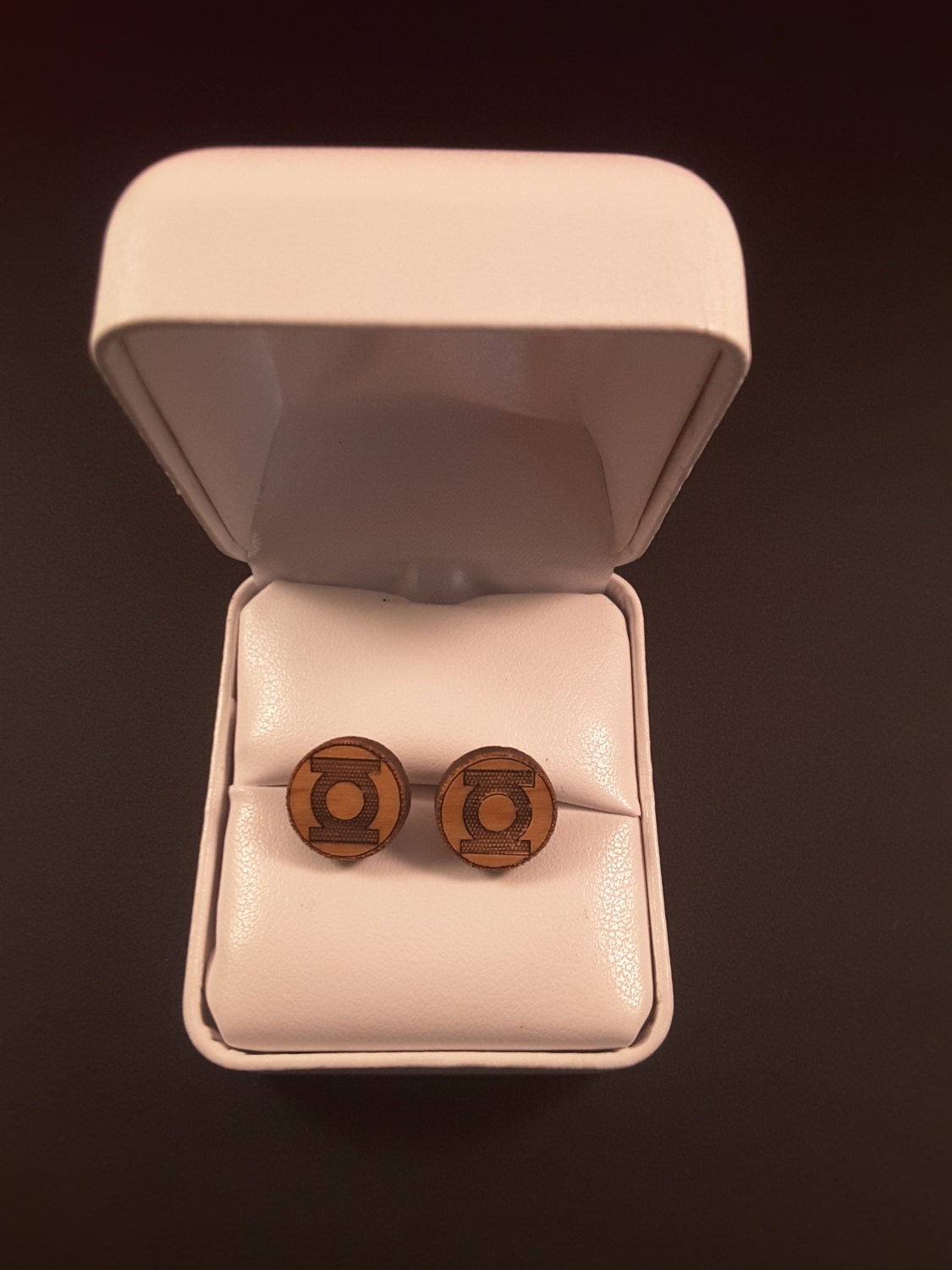 Green Lantern Ring Earrings Comes with White Jewelry Box Etsy