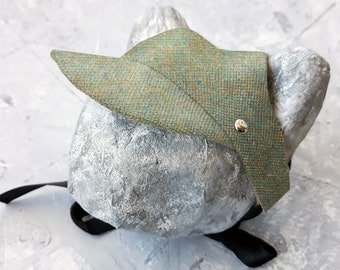 Classic Cat Hat. Cap for Cats and Kittens. Light green hat. Pet photo prop | ALLCATSGOOD