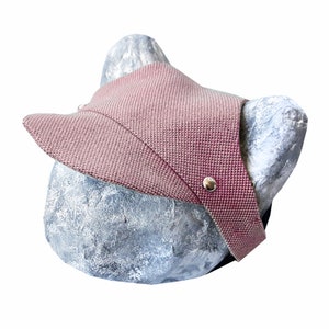 Classic Cat Hat. Cap for Cats and Kittens. Pink tweed hat. Pet photo prop. Made in Ukraine | ALLCATSGOOD