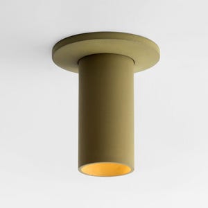 Lámpara de colores – Foco de techo de hormigón con placa de cubierta – Lámpara cilíndrica minimalista CROMIA imagen 1