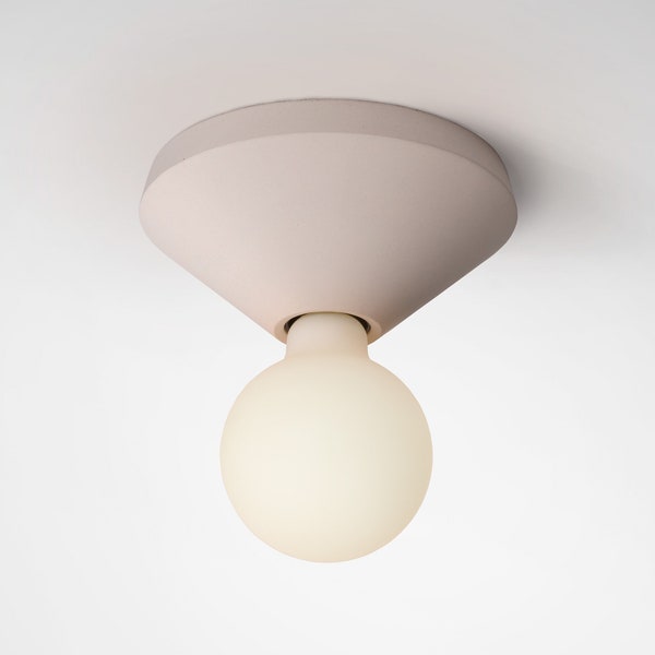 Ceiling lamp concrete minimalist direct lighting ADA Dove Grey