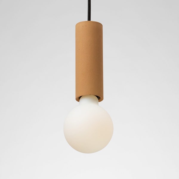 Colored concrete minimalist pendant light ILA