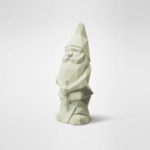 Nano da giardino low poly geometrico scultura cemento NINO 36cm