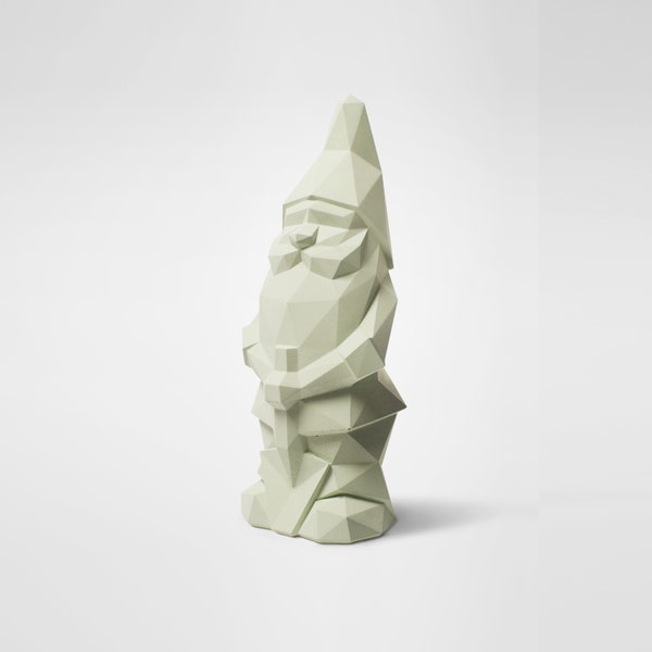 Nano da giardino Low-Poly-geometrische Skulptur Cemento NINO 36cm
