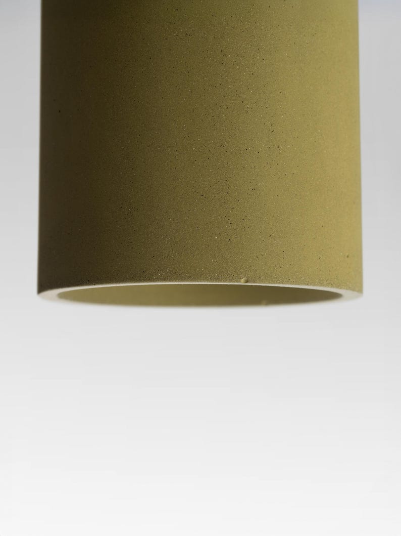 Lámpara de colores – Foco de techo de hormigón con placa de cubierta – Lámpara cilíndrica minimalista CROMIA imagen 4