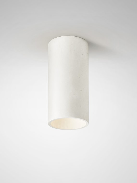 Ceiling Spotlight Minimalist Lighting Fixture Cylinder Concrete