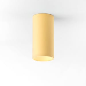 Ceiling spotlight minimalist lighting fixture cylinder concrete lamp CROMIA yellow