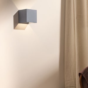 Wall Brown Square Light, Minimalist Sconce, up Down Light, Diffuse ...