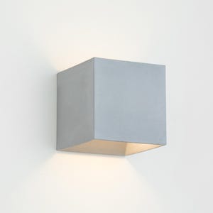 Wall lamp, concrete sconce, minimalist sconce, indirect lighting, wall light CROMIA grey