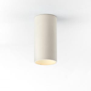 Ceiling spotlight minimalist lighting fixture cylinder concrete downlight CROMIA dove grey