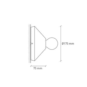 Wandlampe Halter Beton minimalistisch Wandlampe Direktbeleuchtung Wandleuchte ADA in Grau Bild 5