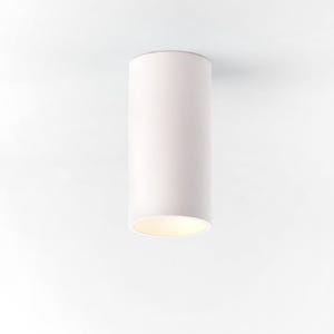 Ceiling spotlight minimalist lighting fixture round flush mount concrete lamp CROMIA pink